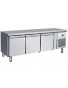 Frigorifero sotto banco in acciaio inox a 3 porte -Refrigerazione ventilata -2°C/+8°C - Cm 179,5×70×65h - Classe C