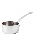 Casseruola alta Monoporzione per servizio a tavola in acciaio inox - lt. 0,50 - Diametro Ø cm 10 - h cm 6,5