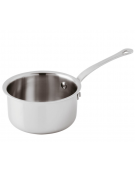 Casseruola scaldaburro in acciaio inox - lt. 0,70 - Diametro Ø cm 12 - h cm 7