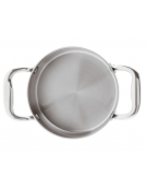 Pentola monoporzione per servizio a tavola in acciaio inox - lt. 0,60 - Diametro Ø cm 12 - h cm 6