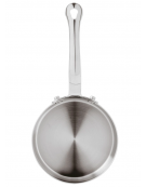 Padella monoporzione per servizio a tavola in acciaio inox - lt. 0,35 -Diametro Ø cm 12 - h cm 3