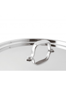 Coperchio in acciaio inox con rivestimento esterno lucido - Diametro Ø cm 10