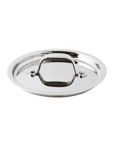 Coperchio in acciaio inox con rivestimento esterno lucido - Diametro Ø cm 12