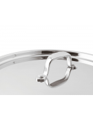 Coperchio in acciaio inox con rivestimento esterno lucido - Diametro Ø cm 12