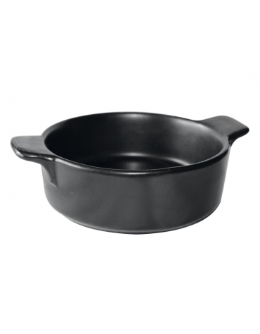 Casseruola tonda Monoporzione per servizio a tavola in ceramica stoneware - Diametro Ø cm 13, altezza cm 3,9