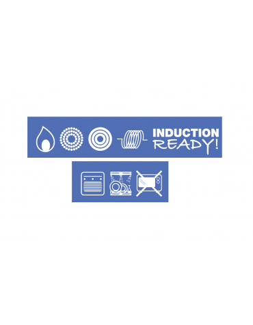 Tegame tondo in ghisa con supporto a servire in legno di faggio - 1-2 porzioni - lt. 0,44 - Diametro Ø cm 16