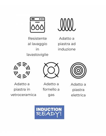 Casseruola carrè in acciaio inox con coperchio, colore finitura esterna Arancione verniciato - Capacità lt 4 - cm 27x27x7h