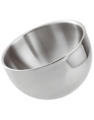 Ciotola insalatiera doppia parete in acciaio inox - Diametro Ø cm 18 - Altezza cm 14