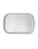 Tegame rettangolare in alluminio per forno, dotato di 2 maniglie - cm 45x30x7,5h