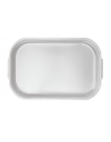 Tegame rettangolare in alluminio per forno, dotato di 2 maniglie - cm 60x35x9h