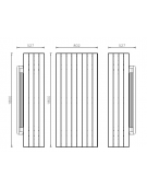 Set composto da tavolo + 2 panchine senza schienale, struttura tonda in acciaio, con legno di pregio -  cm 180x80h