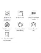 Casseruola bassa in ghisa con coperchio - colore rosso - 5,7 Litri - 6-8 pozioni - Diametro Ø cm 32 - Altezza cm 9