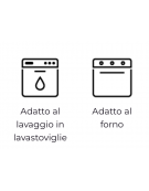 Bacinella contenitore GN 2/3 in acciaio inox - capacità lt. 18 - mm 353x320x200h