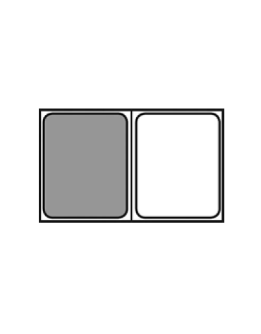 Bacinella contenitore GN 1/2 in acciaio inox - mm 325x265x20h