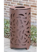 estone portarifiuti dal design originale in acciaio zincato e verniciato - Capacità Lt 80 - cm Ø 40,5x80,5h