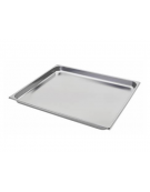 Bacinella contenitore GN 2/1 in acciaio inox - mm 650x530x20h