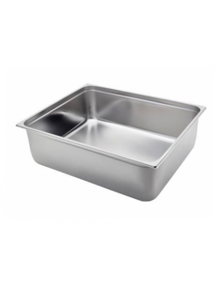 Bacinella contenitore GN 2/1 in acciaio inox - capacità lt. 56 - mm 650x530x200h