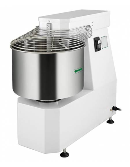 Impastatrice a spirale per pizzeria con capacità impasto Kg .25-Capacità Vasca Lt 30-Potenza 0,75 kW (1 HP)-Trifase o Monofase