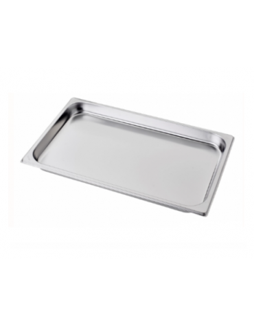 Bacinella contenitore GN 1/1 in acciaio inox - mm 530x325x40h
