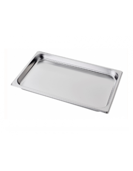 Bacinella contenitore GN 1/1 in acciaio inox - mm 530x325x40h
