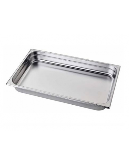 Bacinella contenitore GN 1/1 in acciaio inox - capacità lt. 9 - mm 530x325x65h