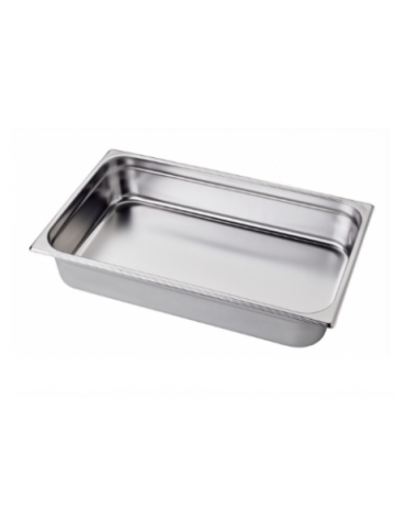 Bacinella contenitore GN 1/1 in acciaio inox - capacità lt. 14 - mm 530x325x100h