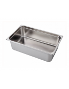 Bacinella contenitore GN 1/1 in acciaio inox - capacità lt. 21 - mm 530x325x150h