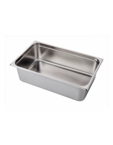 Bacinella contenitore GN 1/1 in acciaio inox - capacità lt. 21 - mm 530x325x150h