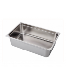 Bacinella contenitore GN 1/1 in acciaio inox - capacità lt. 28 - mm 530x325x200h