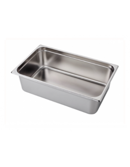 Bacinella contenitore GN 1/1 in acciaio inox - capacità lt. 28 - mm 530x325x200h