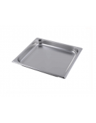 Bacinella contenitore GN 2/3 in acciaio inox - mm 353x320x40h