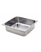 Bacinella contenitore GN 2/3 in acciaio inox - capacità lt. 9 - mm 353x320x100h
