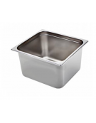 Bacinella contenitore GN 2/3 in acciaio inox - capacità lt. 18 - mm 353x320x200h