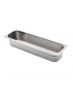 Bacinella contenitore GN 2/4 in acciaio inox - capacità lt. 5,6 - mm 162x530x100h