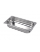 Bacinella contenitore GN 1/3 in acciaio inox - capacità lt. 2,5 - mm 325x180x65h