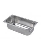 Bacinella contenitore GN 1/3 in acciaio inox - capacità lt. 4 - mm 325x180x100h
