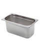 Bacinella contenitore GN 1/3 in acciaio inox - capacità lt. 5,7 - mm 325x180x150h