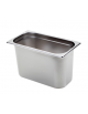 Bacinella contenitore GN 1/3 in acciaio inox - capacità lt. 7,8 - mm 325x180x200h
