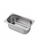 Bacinella contenitore GN 1/4 in acciaio inox - capacità lt. 2,8 - mm 265x160x100h