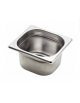 Bacinella contenitore GN 1/6 in acciaio inox - capacità lt. 1,6 - mm 176x160x100h