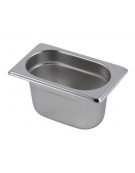 Bacinella contenitore GN 1/9 in acciaio inox - capacità lt. 1 - mm 176x110x100h