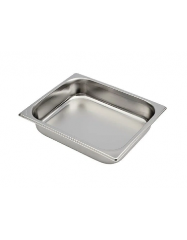 Bacinella contenitore GN 1/2 in acciaio inox - capacità lt. 4 - mm 325x265x65h