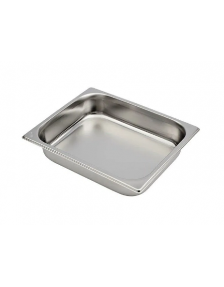 Bacinella contenitore GN 1/2 in acciaio inox - capacità lt. 4 - mm 325x265x65h