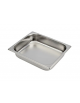 Bacinella contenitore GN 1/2 in acciaio inox - capacità lt. 4 - mm 325x265x65h