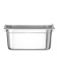 Bacinella contenitore GN 1/3 in acciaio inox con maniglie fisse - capacità lt. 5,7 - mm 325x180x150h