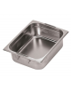 Bacinella contenitore GN 1/2 in acciaio inox con maniglie rientranti - capacità lt. 6,5 - mm 325x265x100h