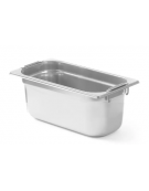 Bacinella contenitore GN 1/3 in acciaio inox con maniglie rientranti - capacità lt. 4 - mm 325x180x100h