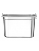 Bacinella contenitore GN 1/3 in acciaio inox con maniglie rientranti - capacità lt. 7,8 - mm 325x180x200h