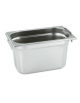 Bacinella contenitore GN 1/4 in acciaio inox con maniglie rientranti - capacità lt. 4 - mm 265x160x150h