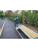 Cestino portarifiuti con coperchio da inghisare a forma cilindrica in acciaio zincato e verniciato, con spegnisigarette - cm Ø32